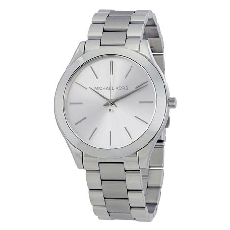 michael kors runway silver dial ladies watch mk3178|Michael Kors silver runway watch.